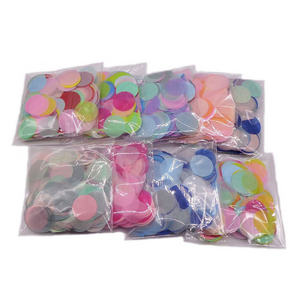 Okay 2.5cm Christmas round colored paper balloon stuffing confetti  Wedding for Various party themed confetti