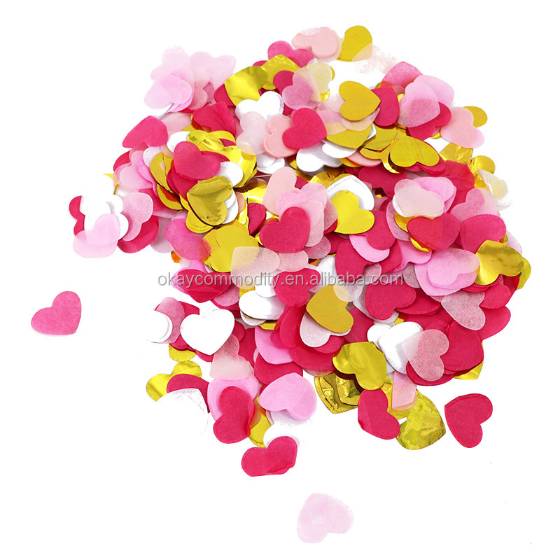 OKAY Wedding Supplies Eco Friendly biodegradable Paper confetti Bulk, biodegradable confetti wedding