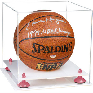 Factory Directly Customized Deluxe Acrylic Basketball Display Case Collection Basketball Box Holder