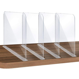 Adjustable Clear Acrylic Closet Organizer Shelf Dividers