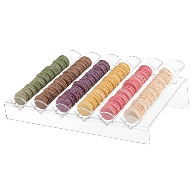 Handmade Acrylic Macaron Display Trays with 6 Slots