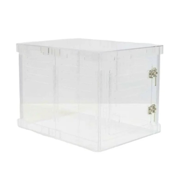 Luxury Clear Acrylic Pet Crates Cat Dog Acrylic Gate Doorway Modern Dog Gate