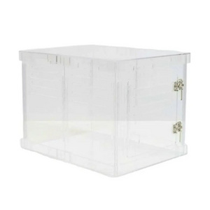 Luxury Clear Acrylic Pet Crates Cat Dog Acrylic Gate Doorway Modern Dog Gate