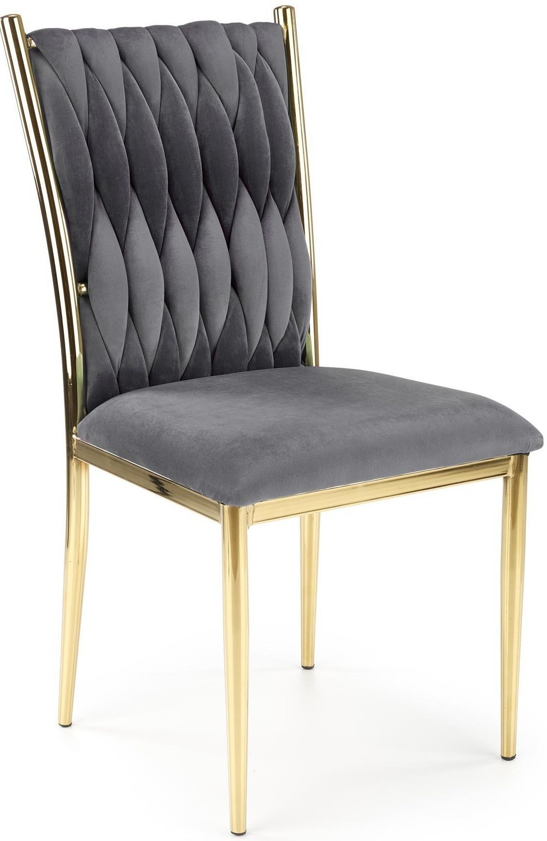 High Back Fabric Furniture Dining Chair Beige White Brown Pink Grey Gold Black Stainless Steel Metal rh pu Leather Dining Chair