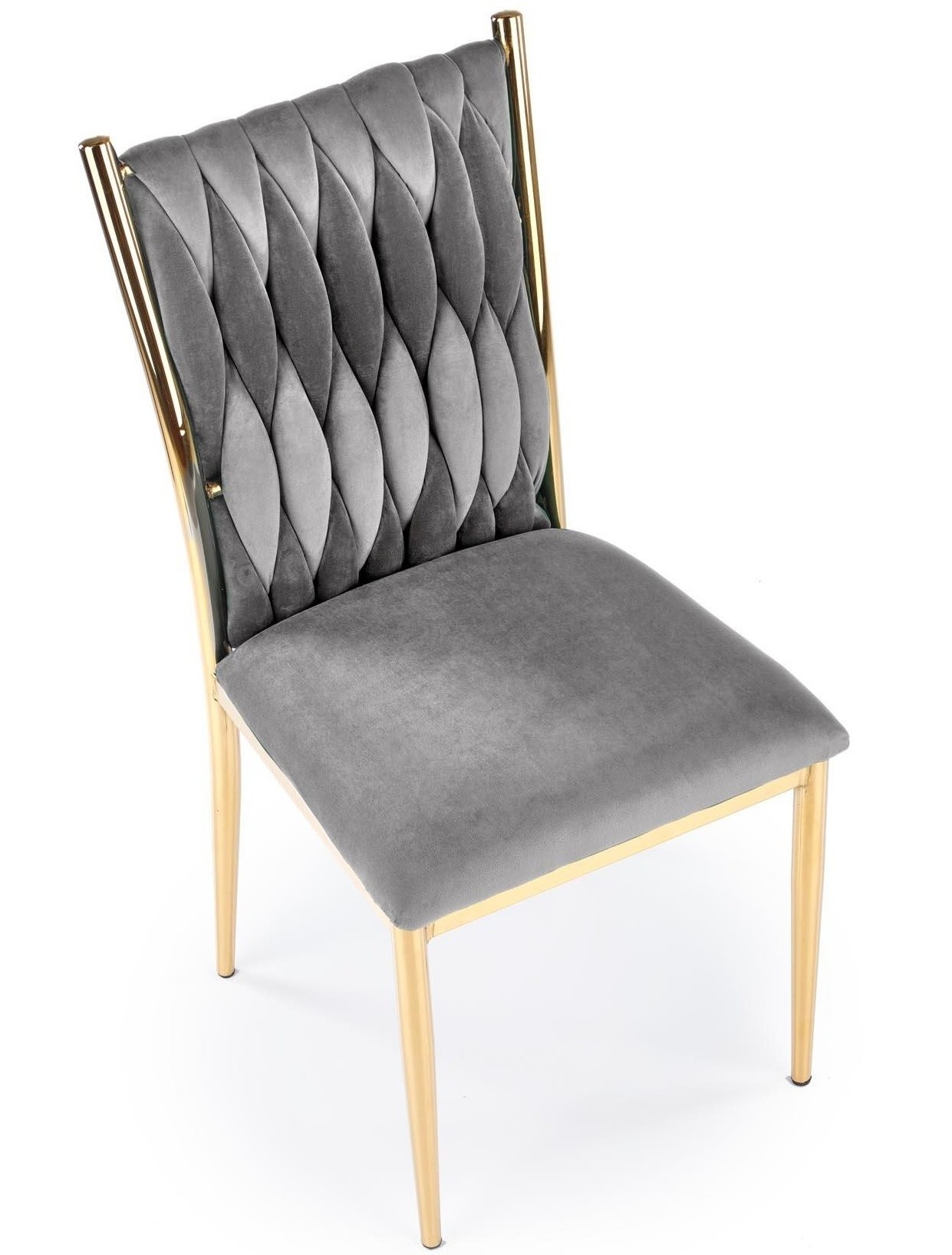 High Back Fabric Furniture Dining Chair Beige White Brown Pink Grey Gold Black Stainless Steel Metal rh pu Leather Dining Chair