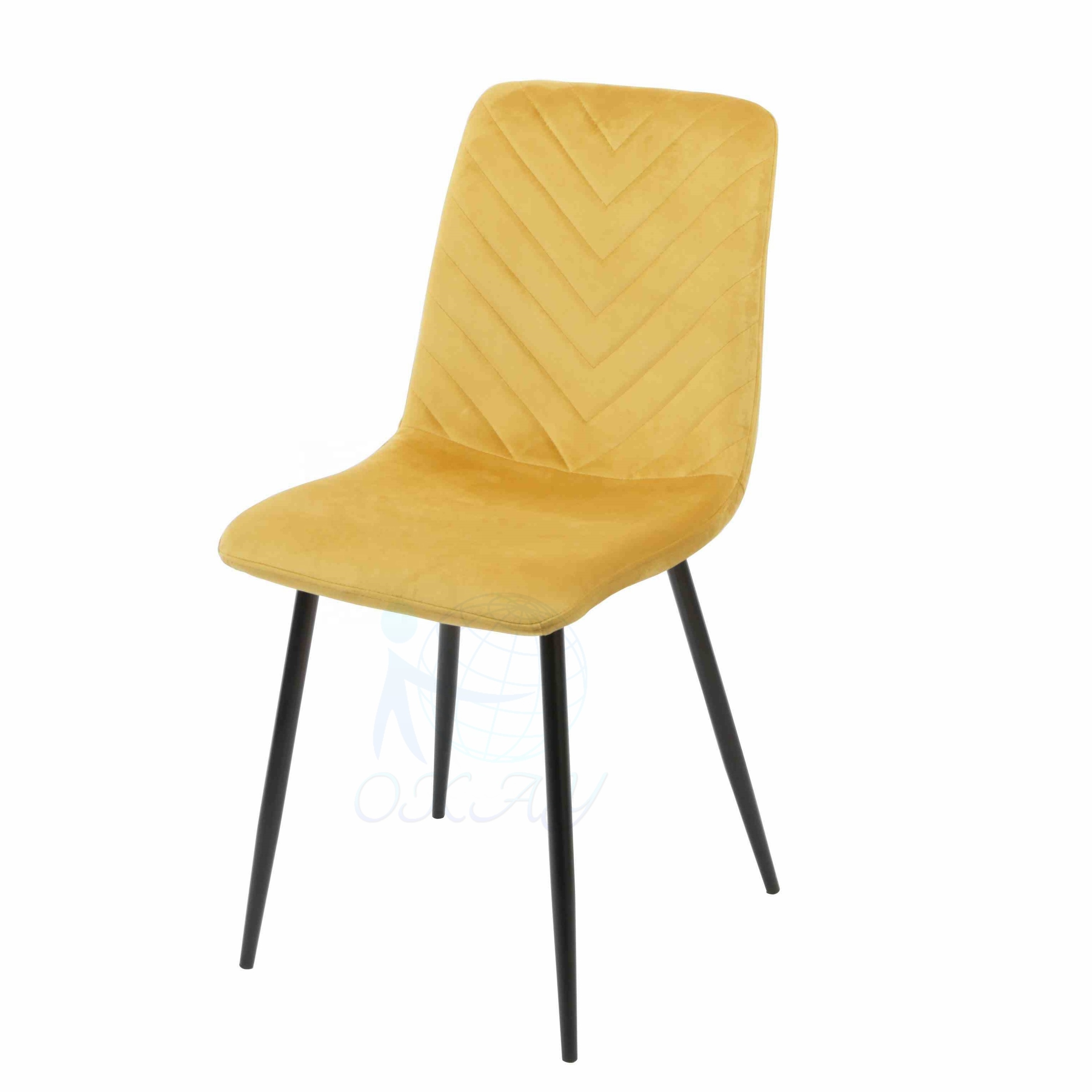 OKAY Wholesale nordic velvet modern luxury design furniture dining room chairs dining chairs with metal legs