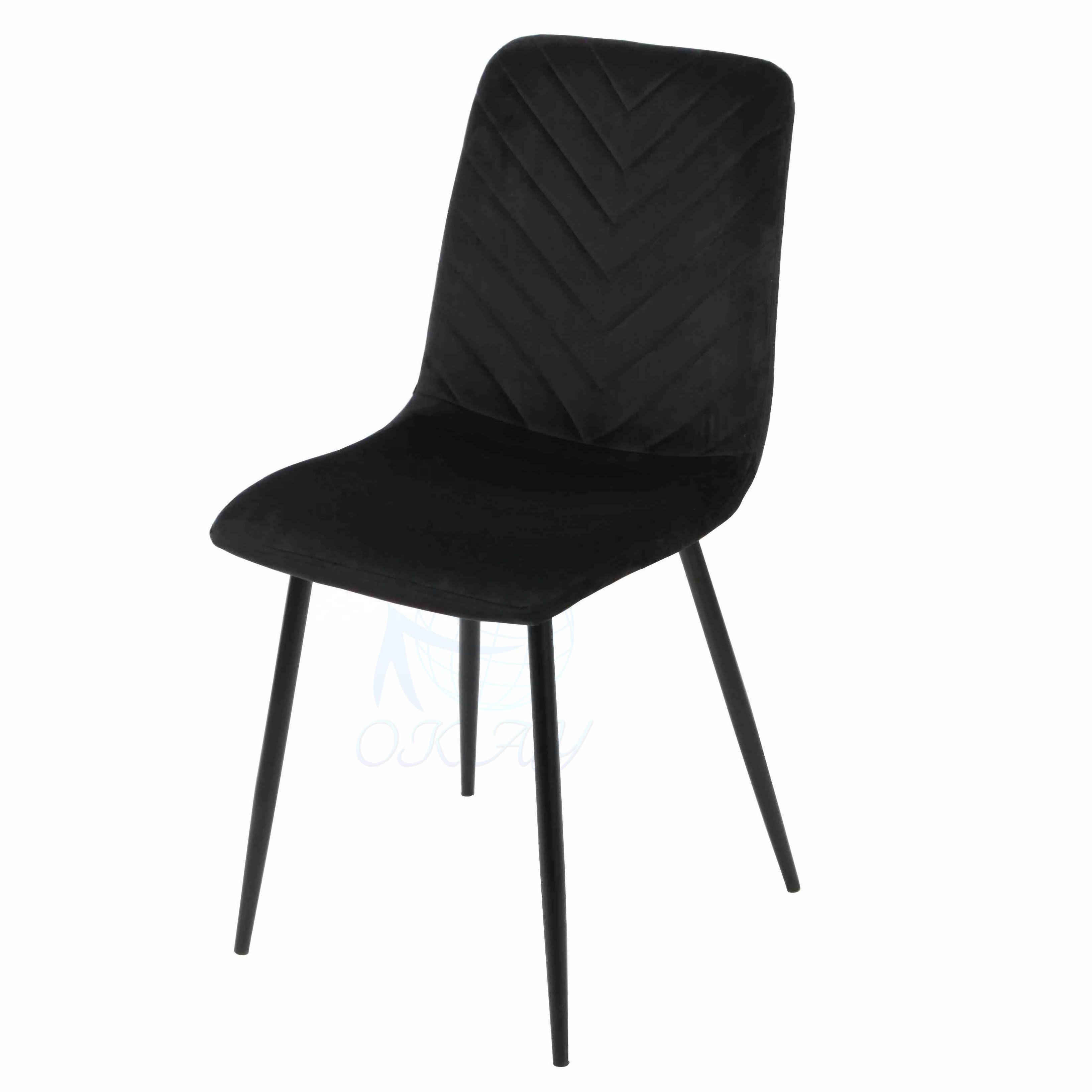 OKAY Wholesale nordic velvet modern luxury design furniture dining room chairs dining chairs with metal legs