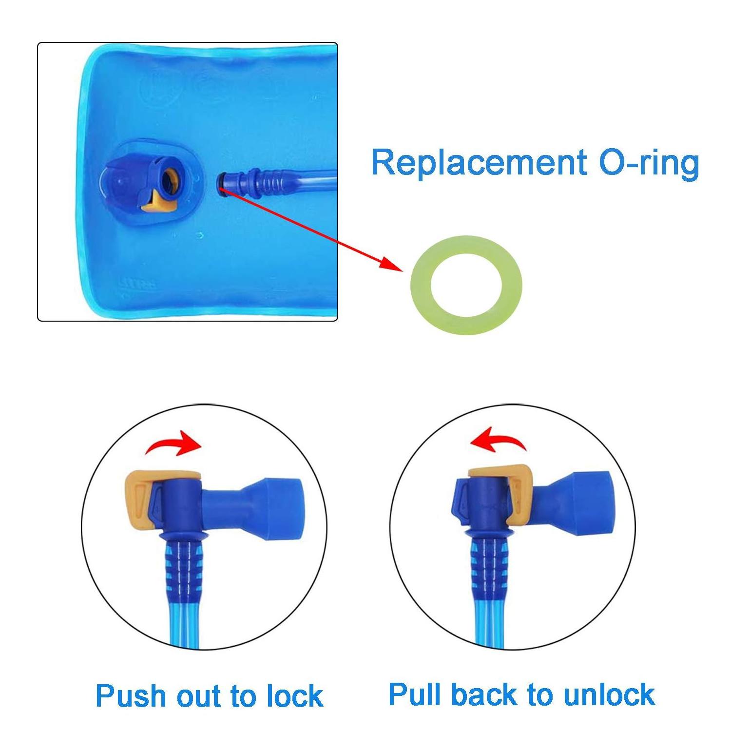 Silicone Bite Valve Replacement Mouthpiece Fit for Hydration Pack Bladder Water Backpack and Most Brands