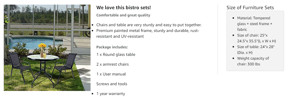 bistro set outdoor metal furniture of 3 garden black patio table and chair mosaic 3 piece clearance french