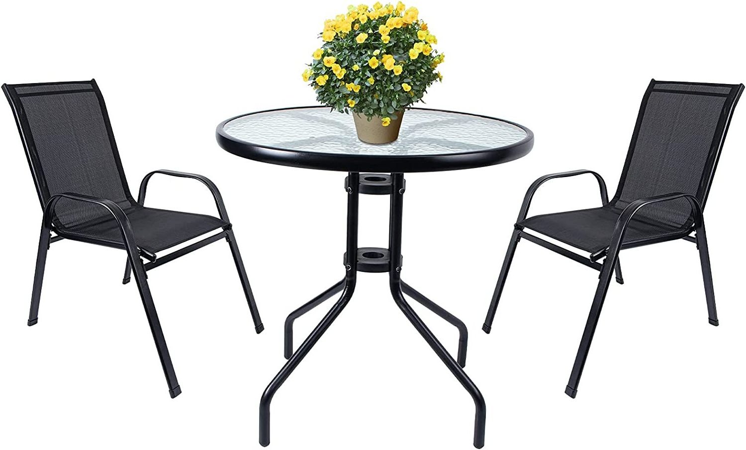 bistro set outdoor metal furniture of 3 garden black patio table and chair mosaic 3 piece clearance french