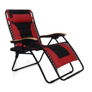 Padded Zero Gravity chair Folding Recliner Sun Lounge of High Quality Luxury Modern Outdoor Beach Patio Lawn