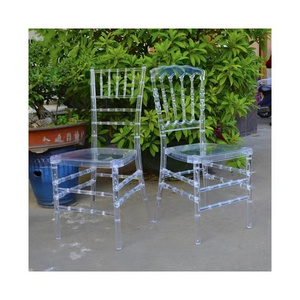 acrylic plastic clear resin pc rental event party wedding stacking stackable chiavari chair for sale transparent crystal chair