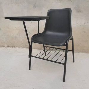 school classroom plastic high back office pp backrest metal legs reading book durable kid learning table chair for events