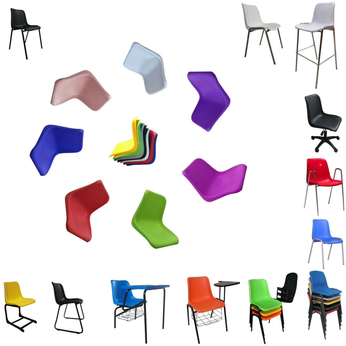 Commercial Durable Plastic Chairs for Kids Children's Furniture Lightweight Essential Kids plastic chairs