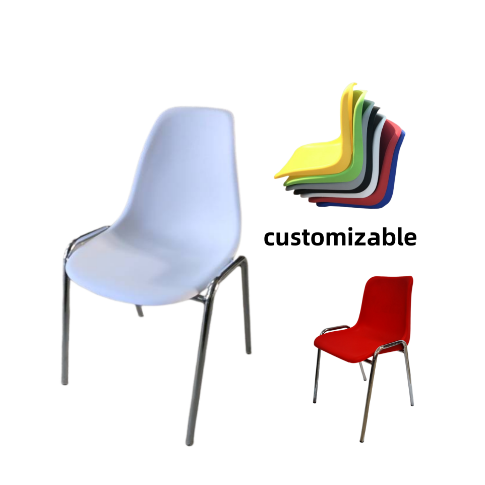 modern stackable manufacture monoblock plastic seats sitting cafe conference events home office chair parts with arms