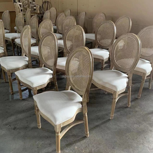 wholesale hotel furniture custom stackable solid wood fabric rattan louis hotel wedding dining chair for banquet hall outdoor