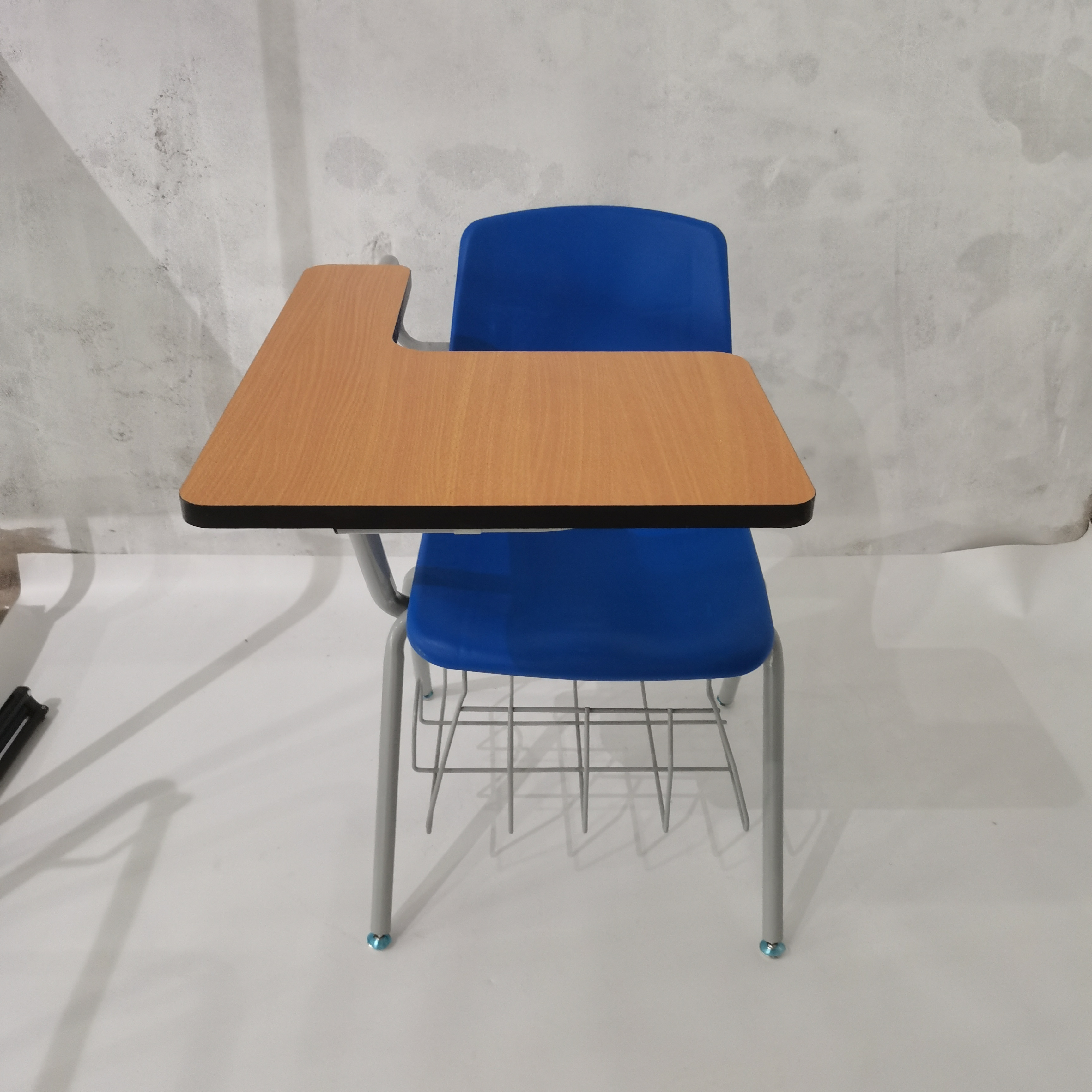 Foldable training  Plastic Metal Student Office School PP Outdoor Dining School Meeting bench with table board