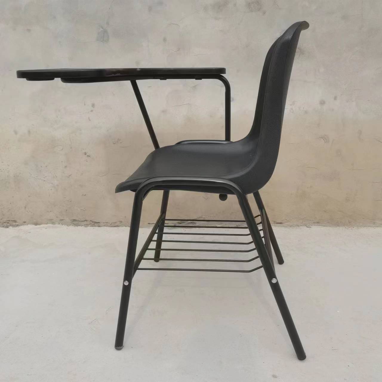 school classroom plastic high back office pp backrest metal legs reading book durable kid learning table chair for events