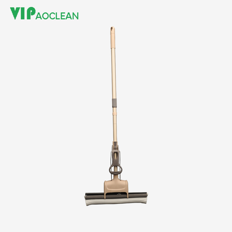 VIPaoclean  Wet And Dry Floor Hands Free Washing PVA Sponge Squeeze Mop