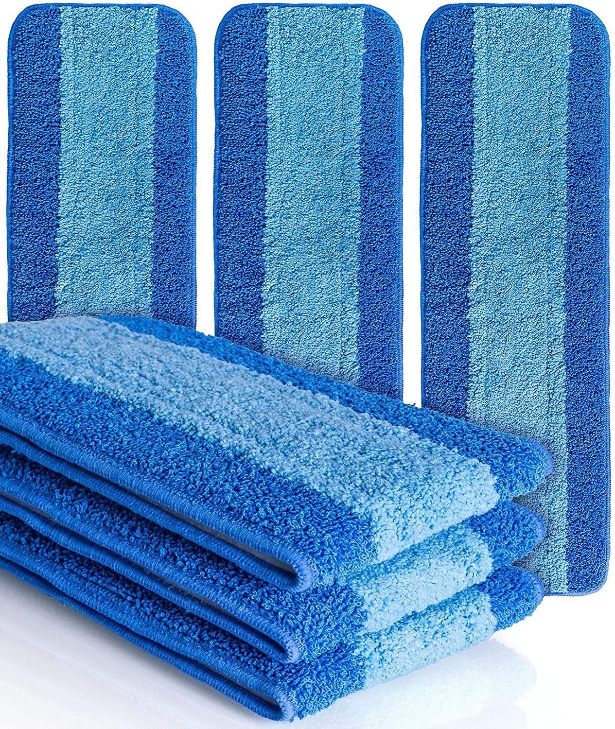 VIPaoclean Mop Head Washable Microfiber Floor Mop Pads Refills