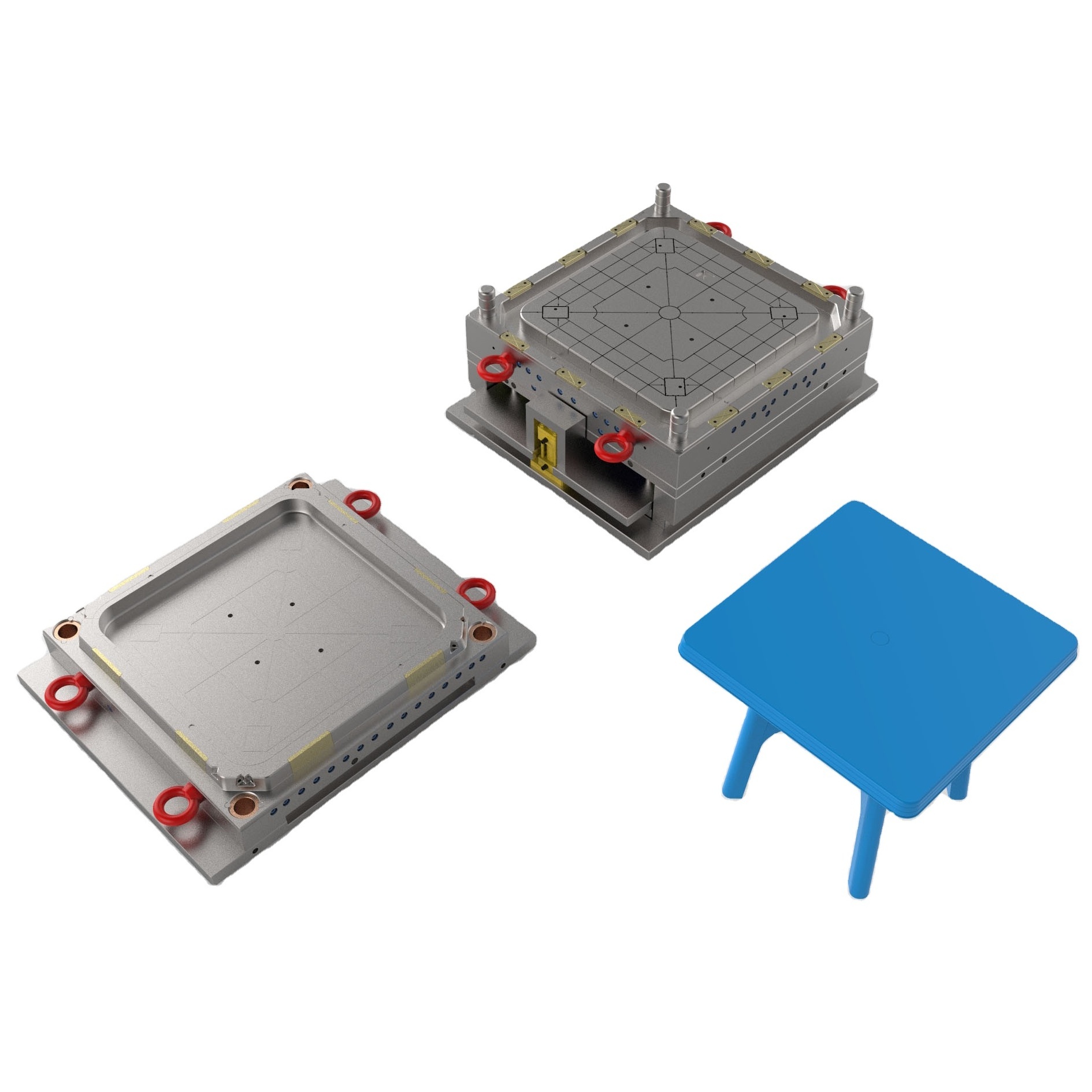 Plastic Injection Mold For Square Plastic Table