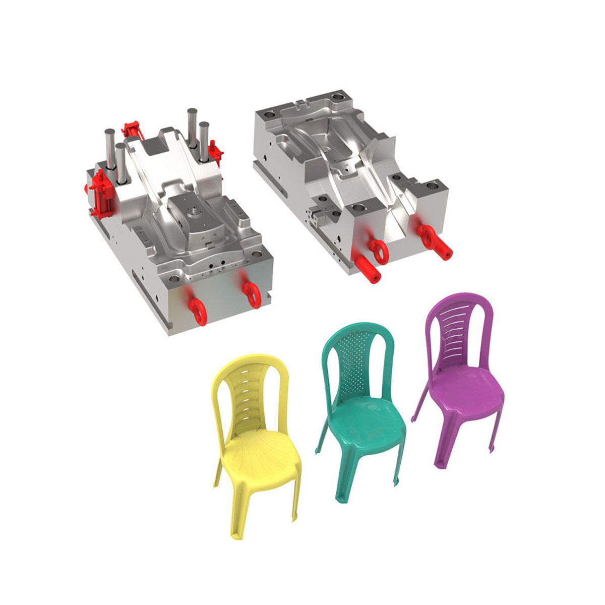 Custom plastic chair mould injection mold plastic parts