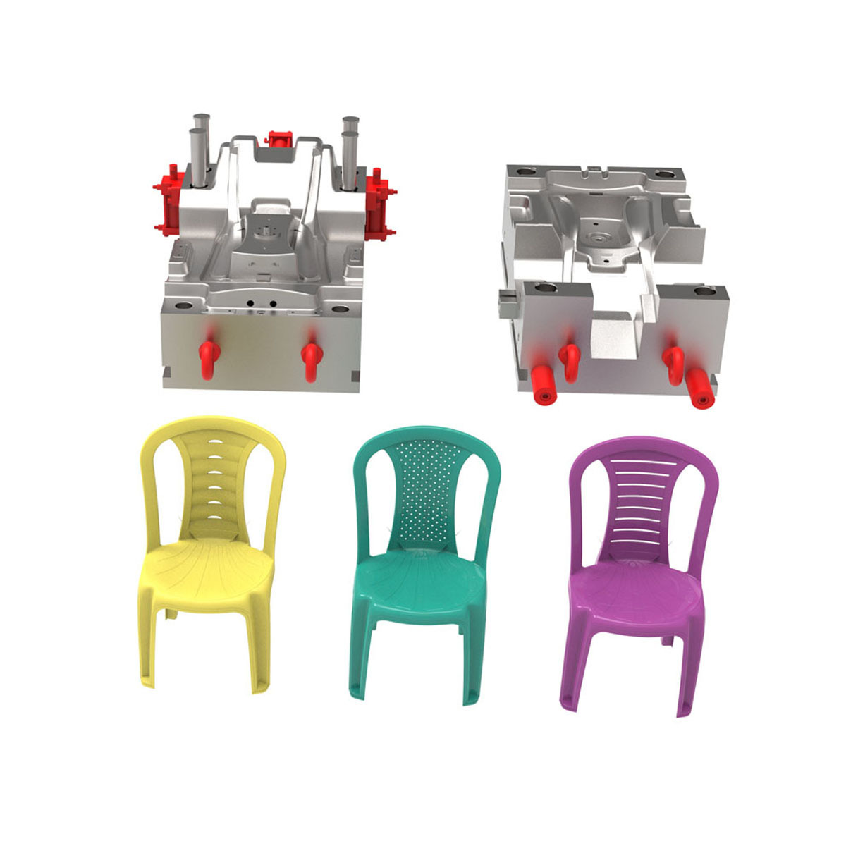 Custom plastic chair mould injection mold plastic parts