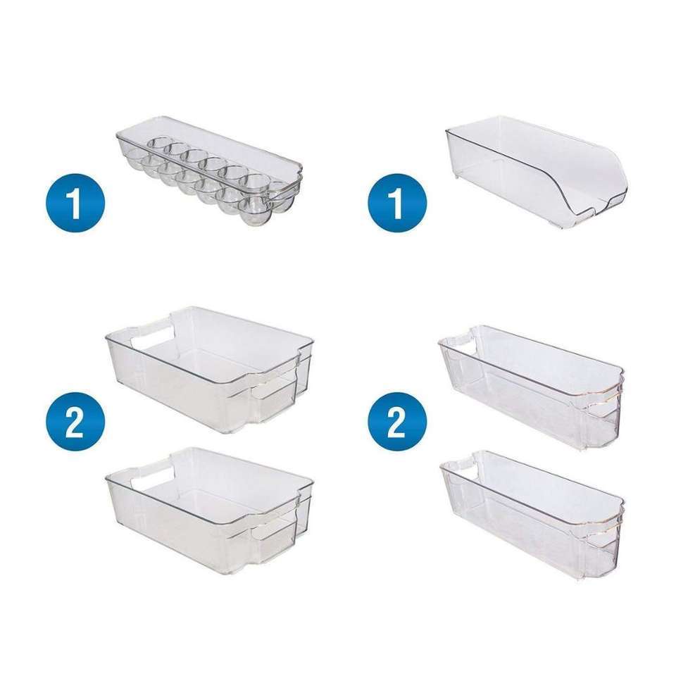 PET Organizer Fridge  PET Bins Organizer Plastic Storage Snack Organizer Bins Injection Mold