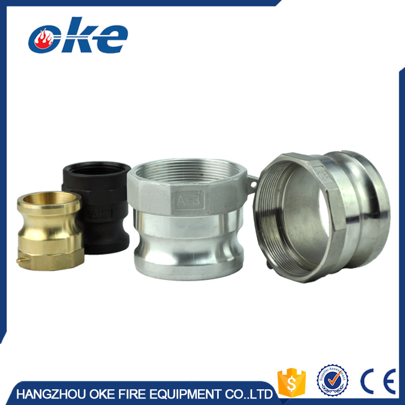 Okefire Aluminum/Brass/PP/ Stainless steel Camlock Groove Hose Female Connector Coupling