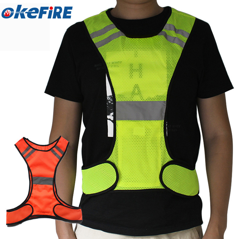 Hot Sale LED High Visibility Reflective Safety Vest  Warning Light for bike walking dog lighting hiking Running Reflective Vest