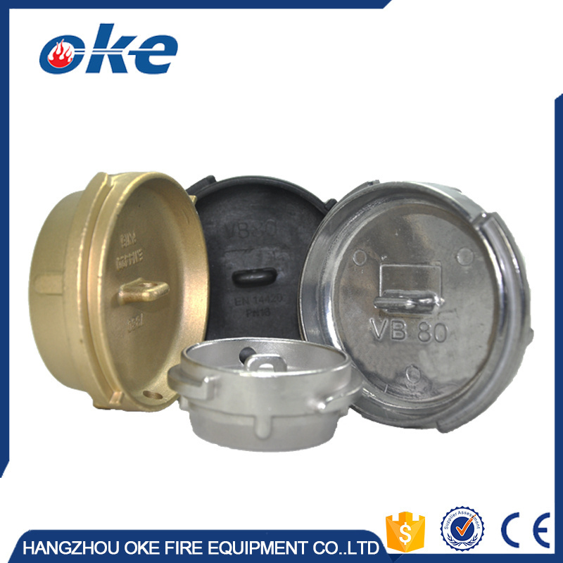 Manufacturers Okefire Tankwagon Aluminium Stainless steel Brass PP Hose End Coupling Cap