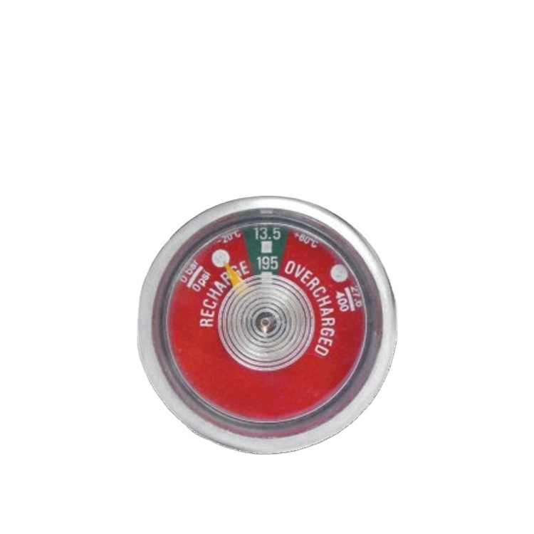 Okefire Classic Bourdon Tube Pressure Gauge Of Fire Extinguisher