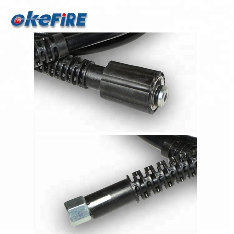 Okefire 6MM High Pressure Rubber Hoses Water Spray Cleaning Hose With Nozzle