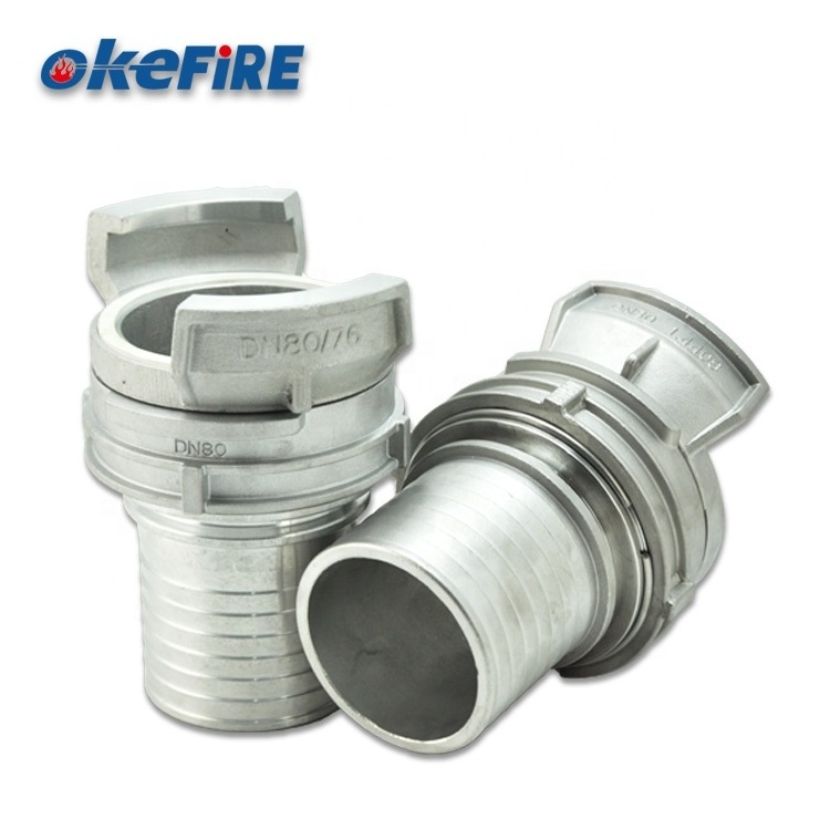 Okefire French Type Industrial Aluminum Fire Fighting Water Pipe Hose Fitting