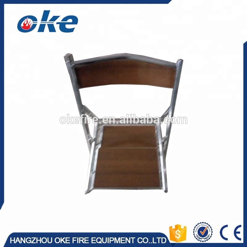 Okefire Portable Four Step Folding Wooden Telescopic Chair Ladder