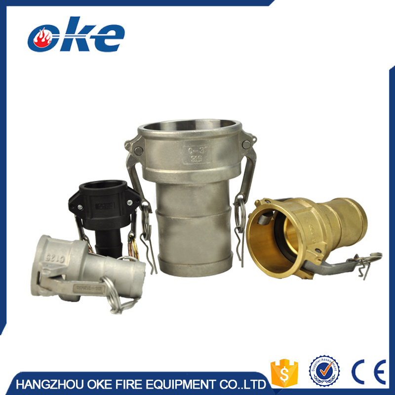 Okefire American Type Stainless Steel PP Brass Aluminium Camlock Quick Coupling