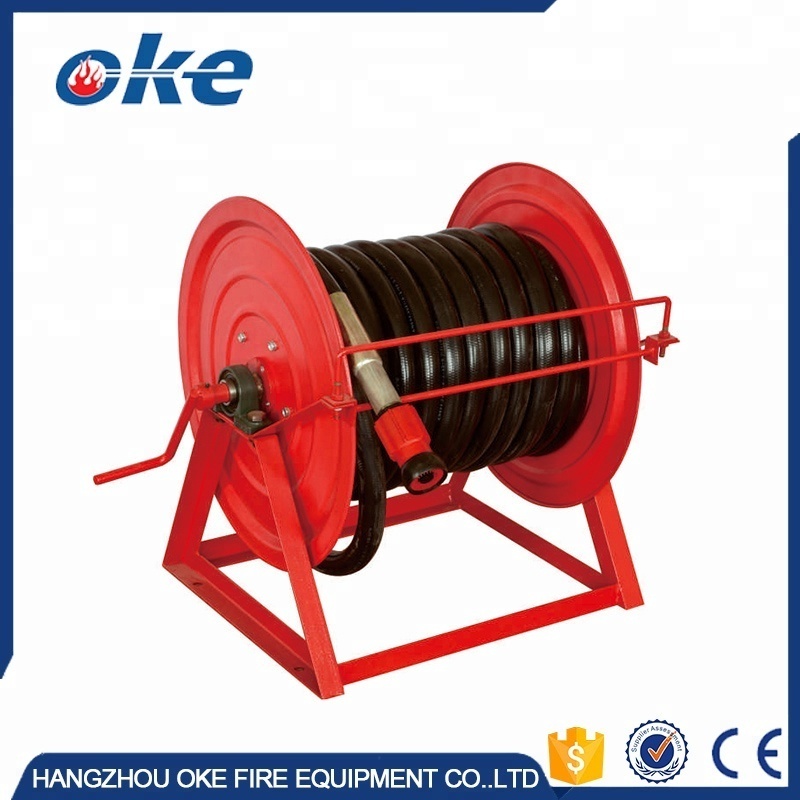 Okefire Retractable Garden Metal Hose Reel