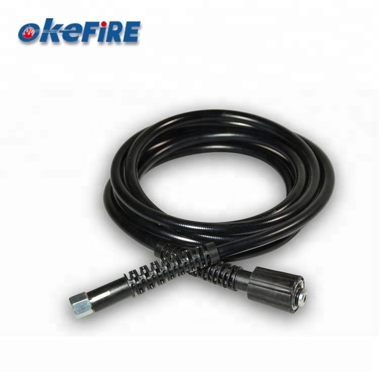 Okefire 6MM High Pressure Rubber Hoses Water Spray Cleaning Hose With Nozzle