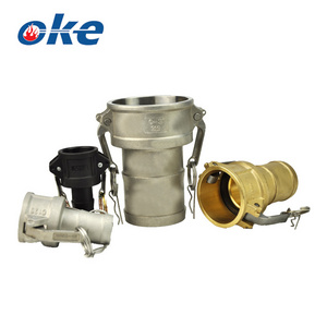 Okefire American Type Stainless Steel PP Brass Aluminium Camlock Quick Coupling