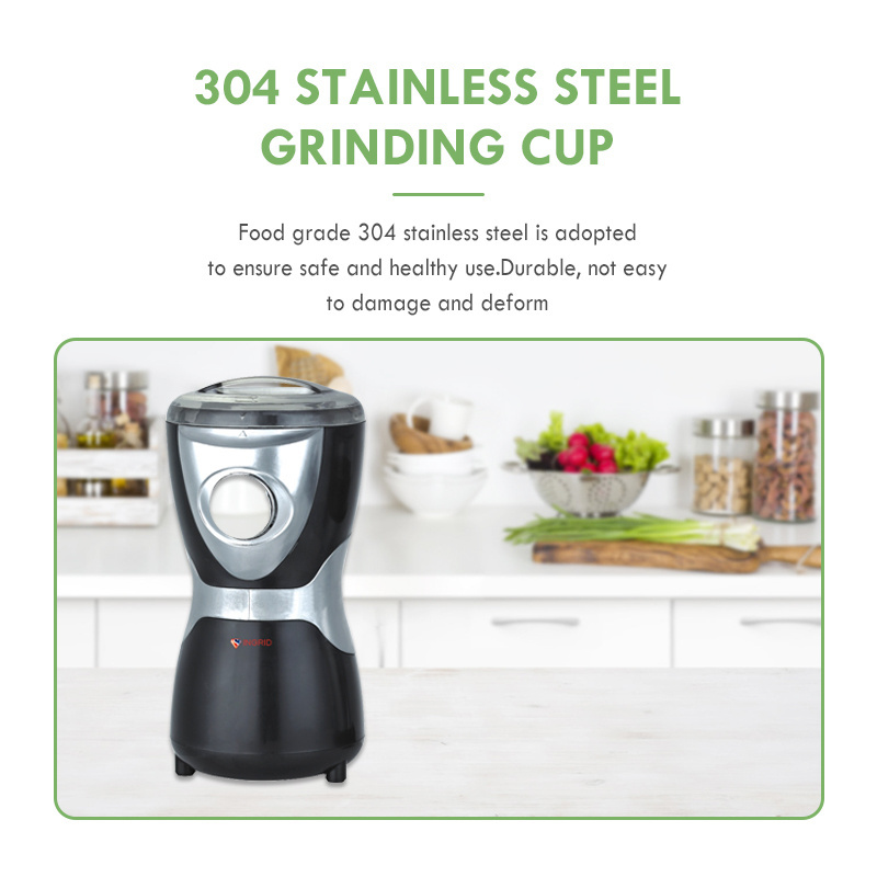 Small Grinding Coffee Grinder 2 speeds Adjustable Setting Espresso Coffee Bean Grinder Coffee Grinder