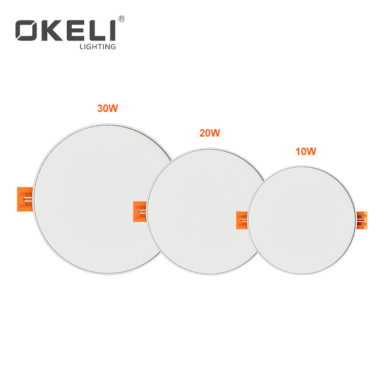 OKELI Free Cutting Frameless Plastic Panel Light 3000K-6000K Changeable CCT LED Ceiling Panel Light