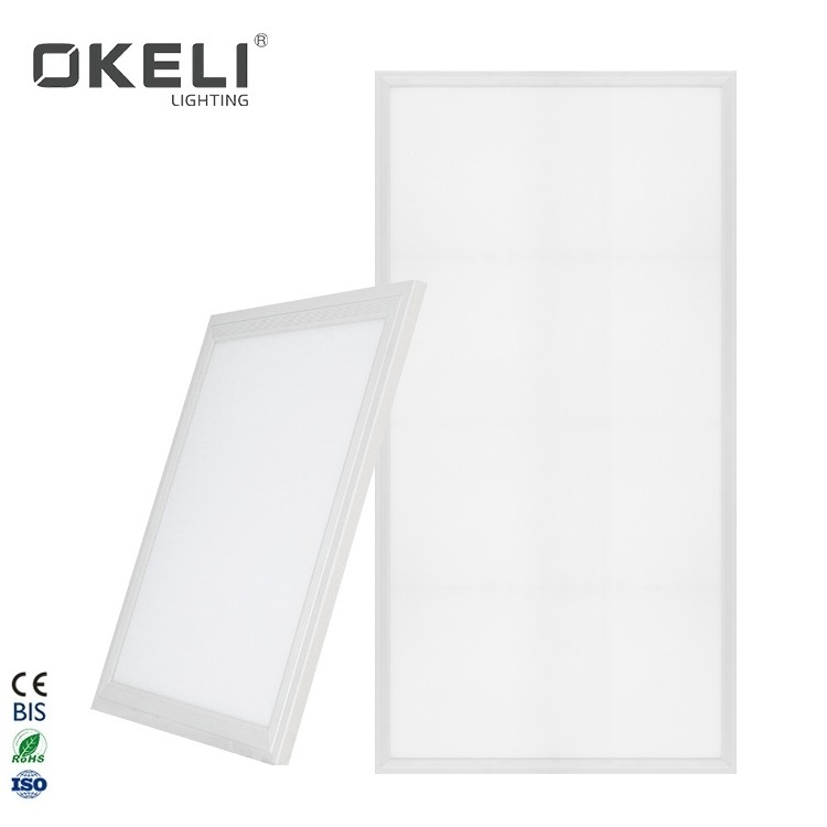 Commercial aluminum slim flat Led panel light 2x2  2x4  600x600 for ceiling supermarket