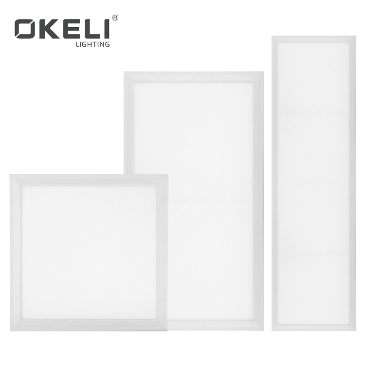 Commercial aluminum slim flat Led panel light 2x2  2x4  600x600 for ceiling supermarket