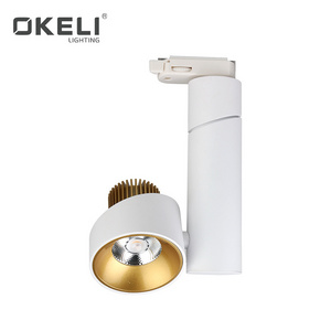 OKELI Factory supply hotsale commercial aluminum shop lighting 10w cob led track light