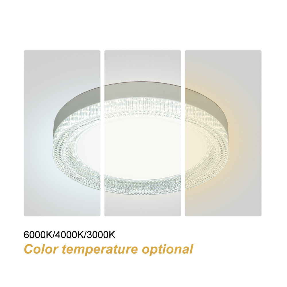 OKELI 18w 24w 36w 48w home decorative 85-265V surface mounted crystal ceiling light