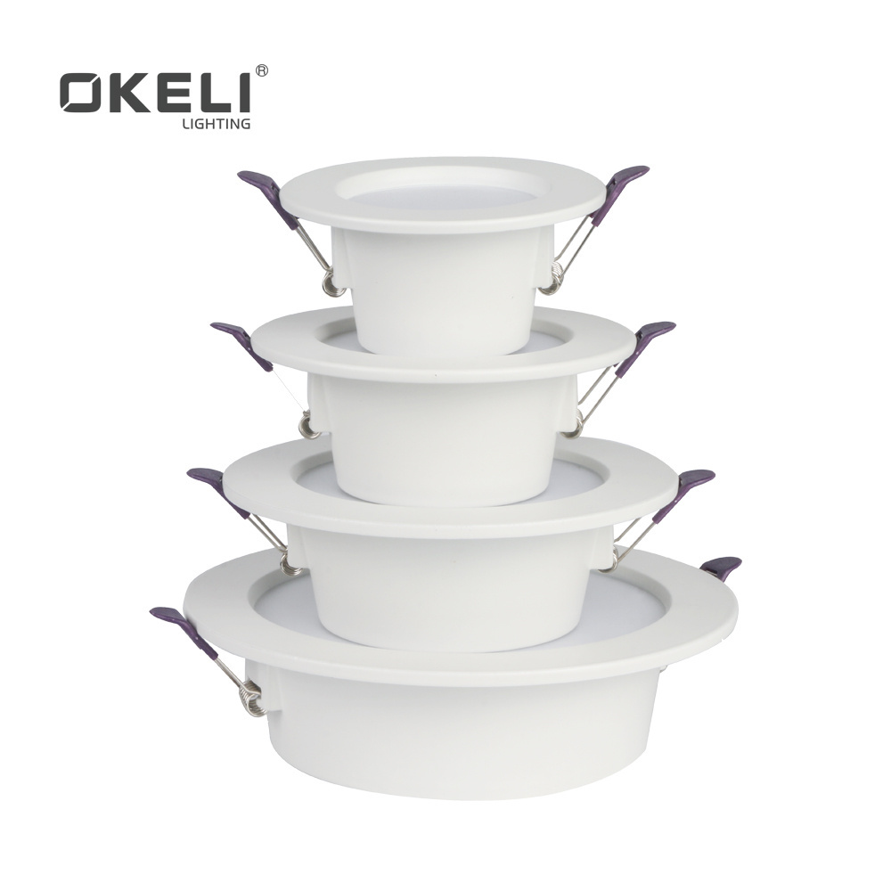 OKELI Supplier Best Price Commercial Indoor 5w 7w 230v ceiling recessed led downlights