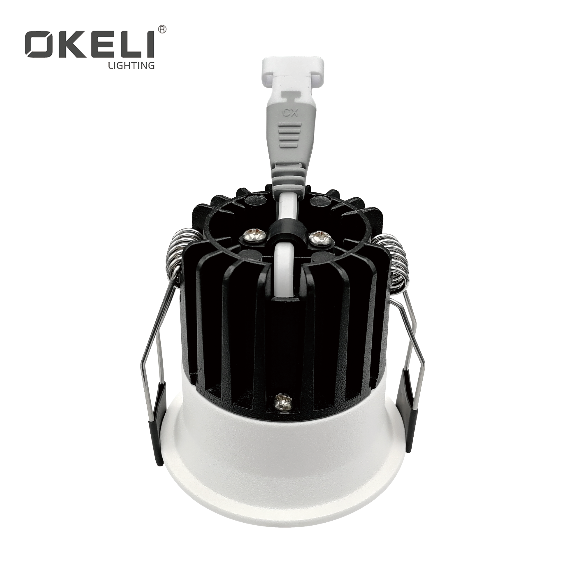 OKELI 7w 12w 18w commercial indoor light cob aluminium housing ceiling led recessed downlight