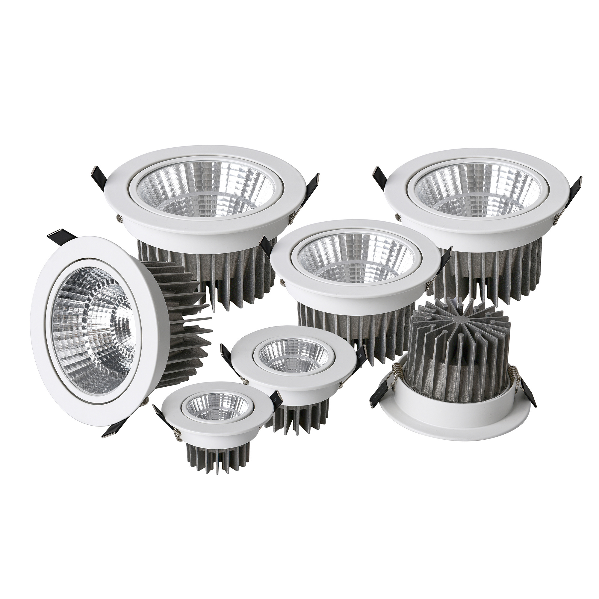 wholesale manufacturer led ceiling spotlight round indoor 7w adjustable aluminium led spotlight lamp