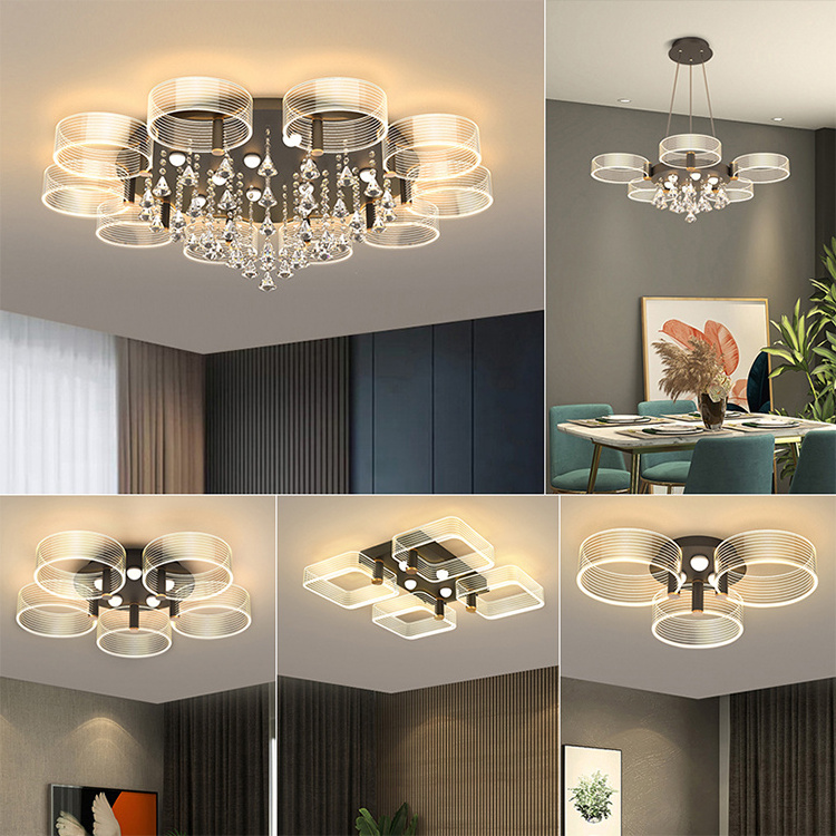 Modern Style Smart Indoor Home Lighting Decorative 24w 36w 54w 108w 128w Led Ceiling Light Lamp