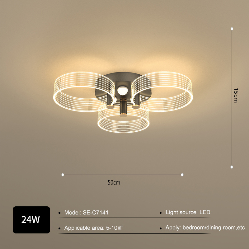 Modern Style Smart Indoor Home Lighting Decorative 24w 36w 54w 108w 128w Led Ceiling Light Lamp